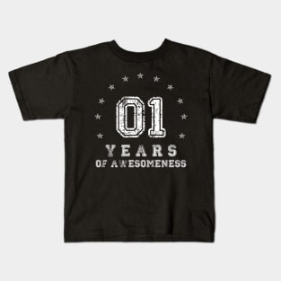 Vintage 1 years of awesomeness Retro 2018 Kids T-Shirt